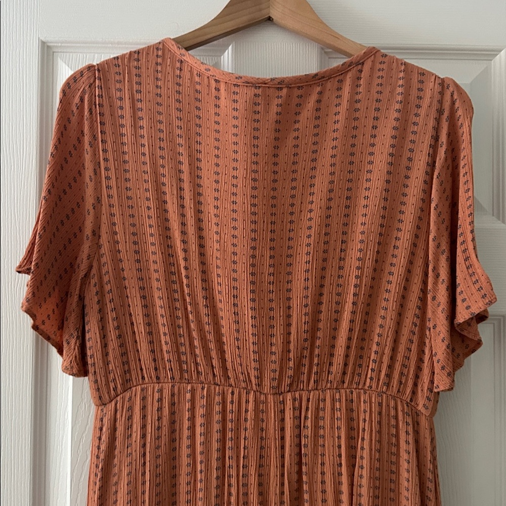 Pinkblush Rust Textured Maxi Dress - Picture 8 of 9